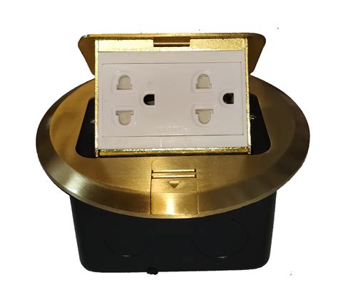 electrical pop up box size|pop up convenience outlet.